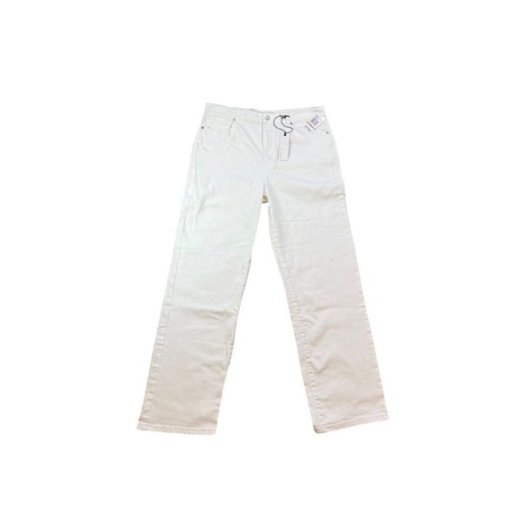 Habitual Womens Jeans Reese High Rise Straight Size 12/31 White Denim New READ